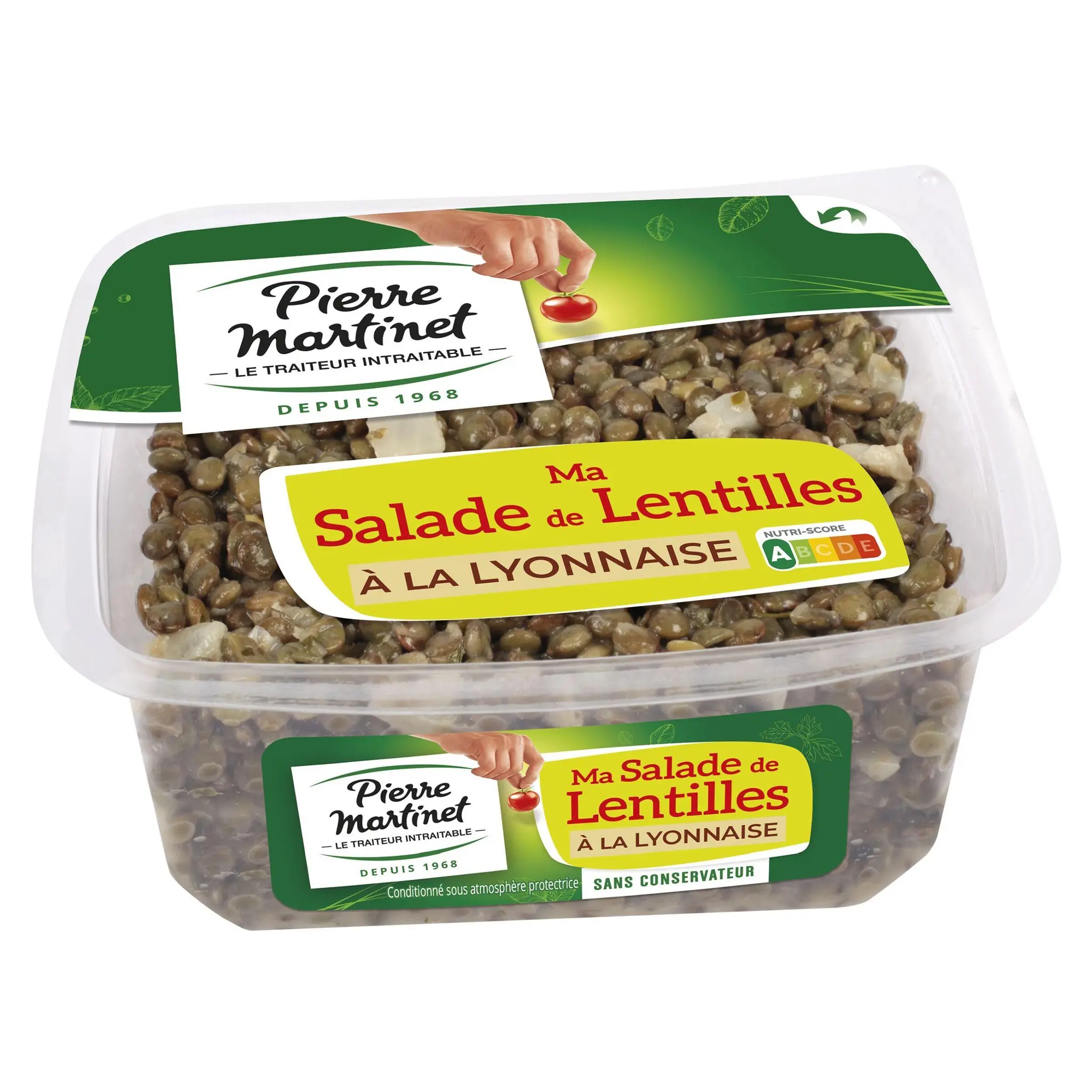 PIERRE MARTINET Salade de lentille à la lyonnaise