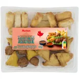 AUCHAN Assortiment asiatique avec 2 sauces au nuoc-mâm et 1 sauce aigre-douce