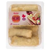 AUCHAN Nems aux crevettes avec 2 sauces nuoc mâm