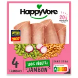 HAPPYVORE Jambon végétal riche en protéines