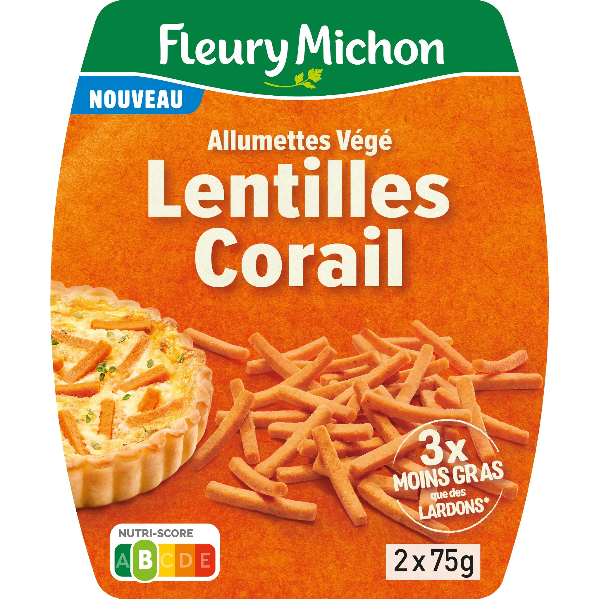 FLEURY MICHON Allumettes végétales lentilles corail fumées