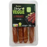 AUCHAN VERY VEGGIE Saucisse végétale piquante