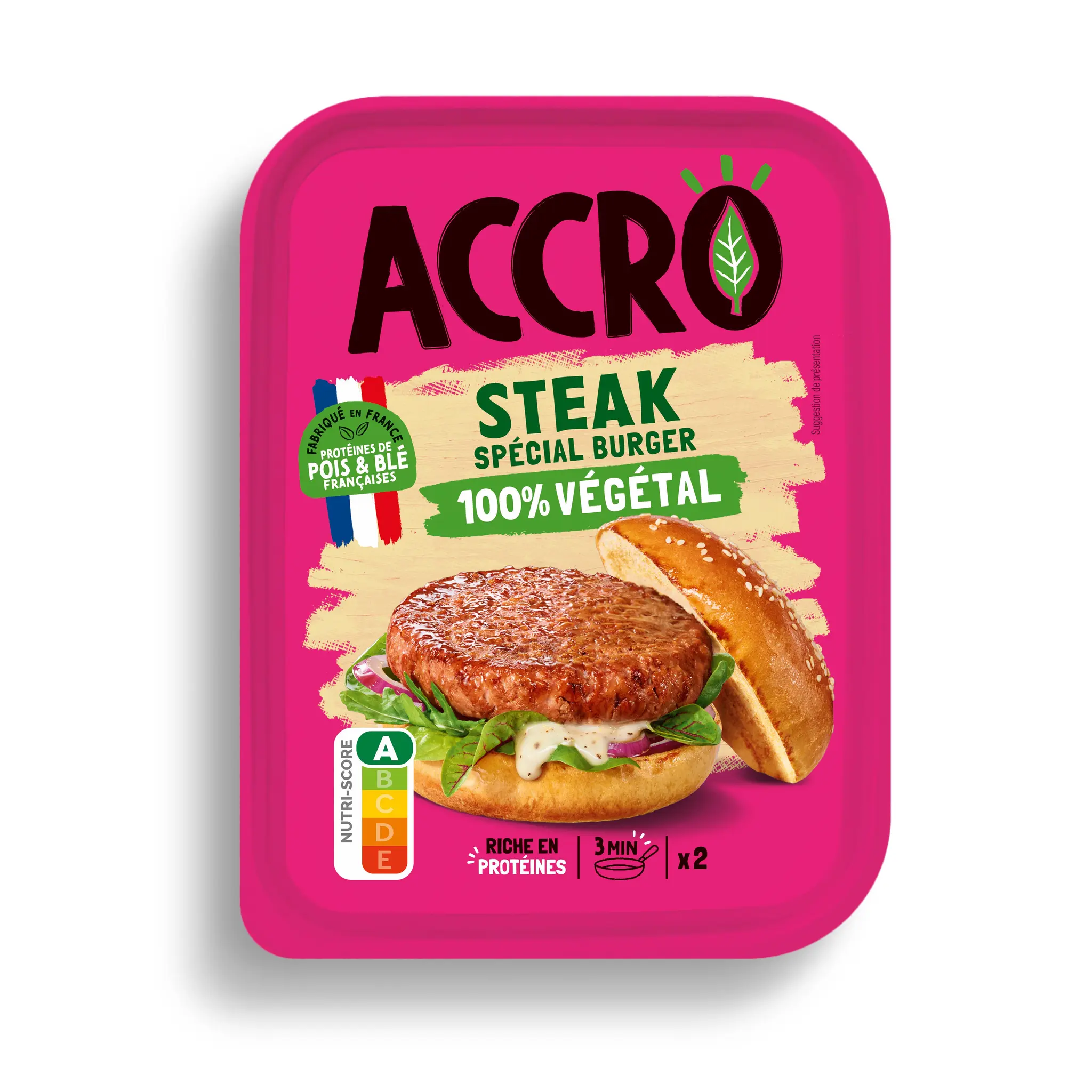 ACCRO Haché 100% végétal spécial burger