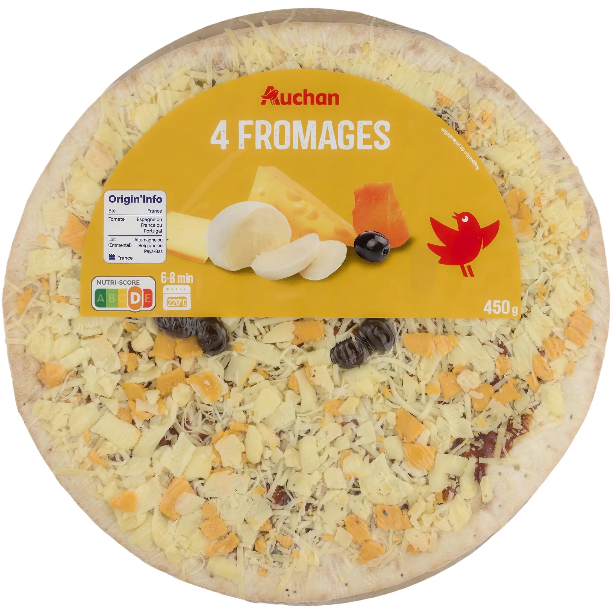 AUCHAN Pizza 4 fromages