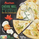 AUCHAN Pizza chèvre miel mozzarella et ricotta