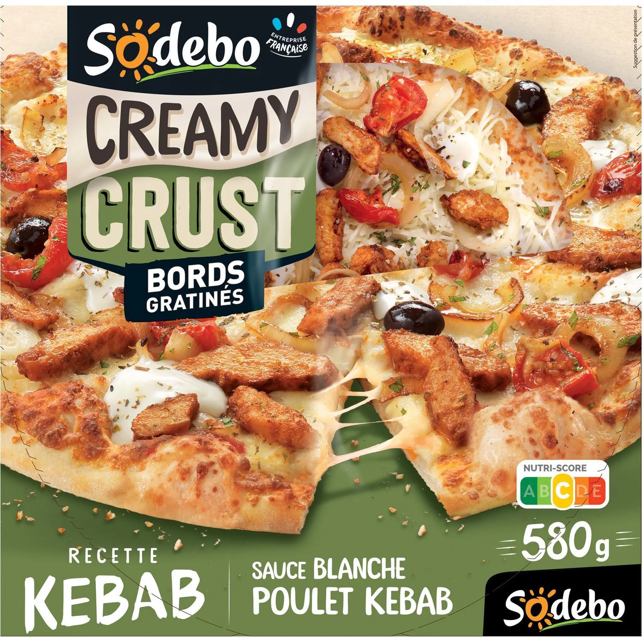 SODEBO Creamy crust pizza poulet kebab