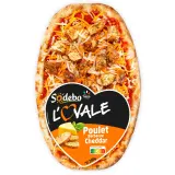 SODEBO Pizza l'Ovale poulet barbecue cheddar