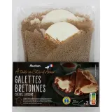 AUCHAN TERROIR Galette bretonne aux chèvre et lardons