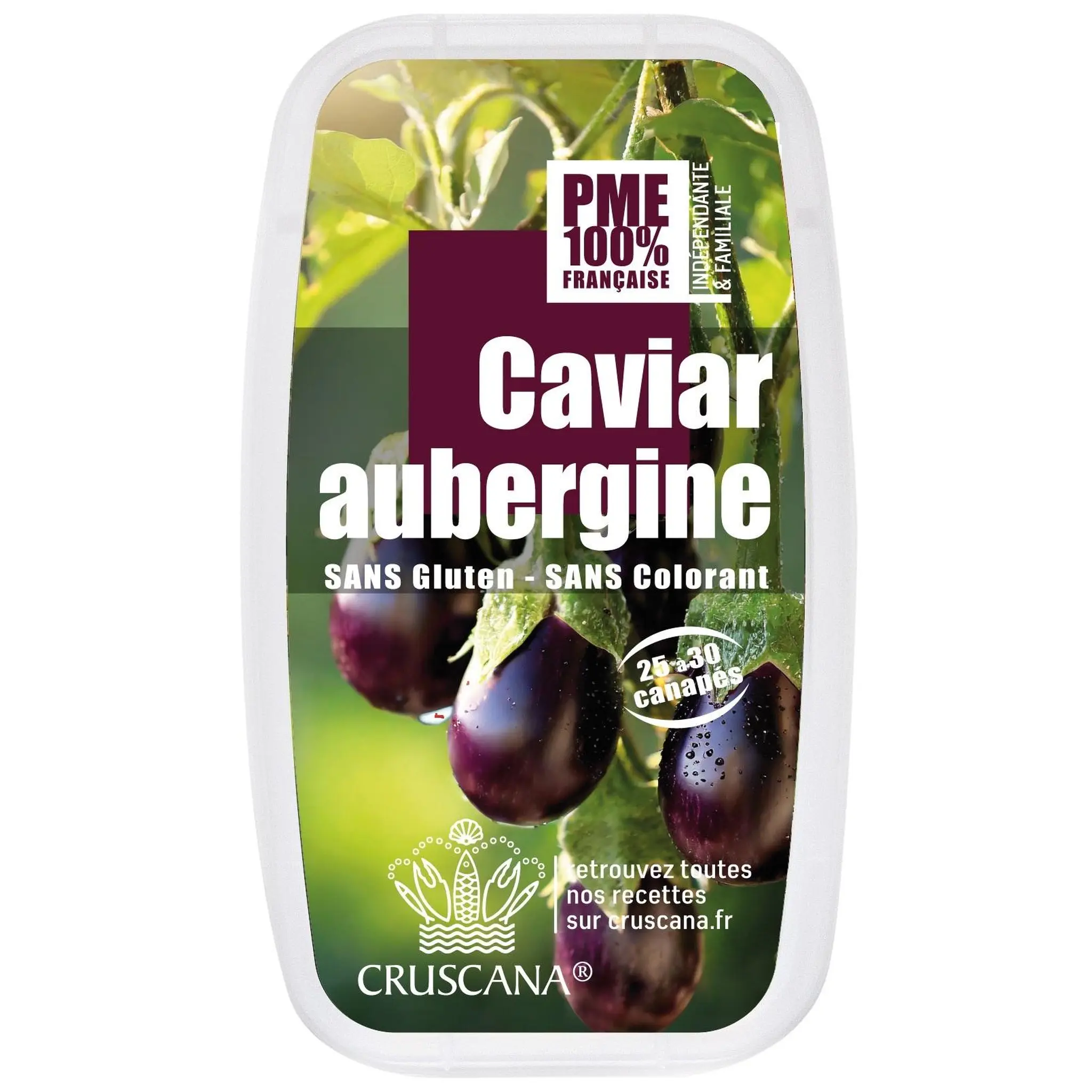 CRUSCANA Caviar d'aubergines à tartiner ou mitonner