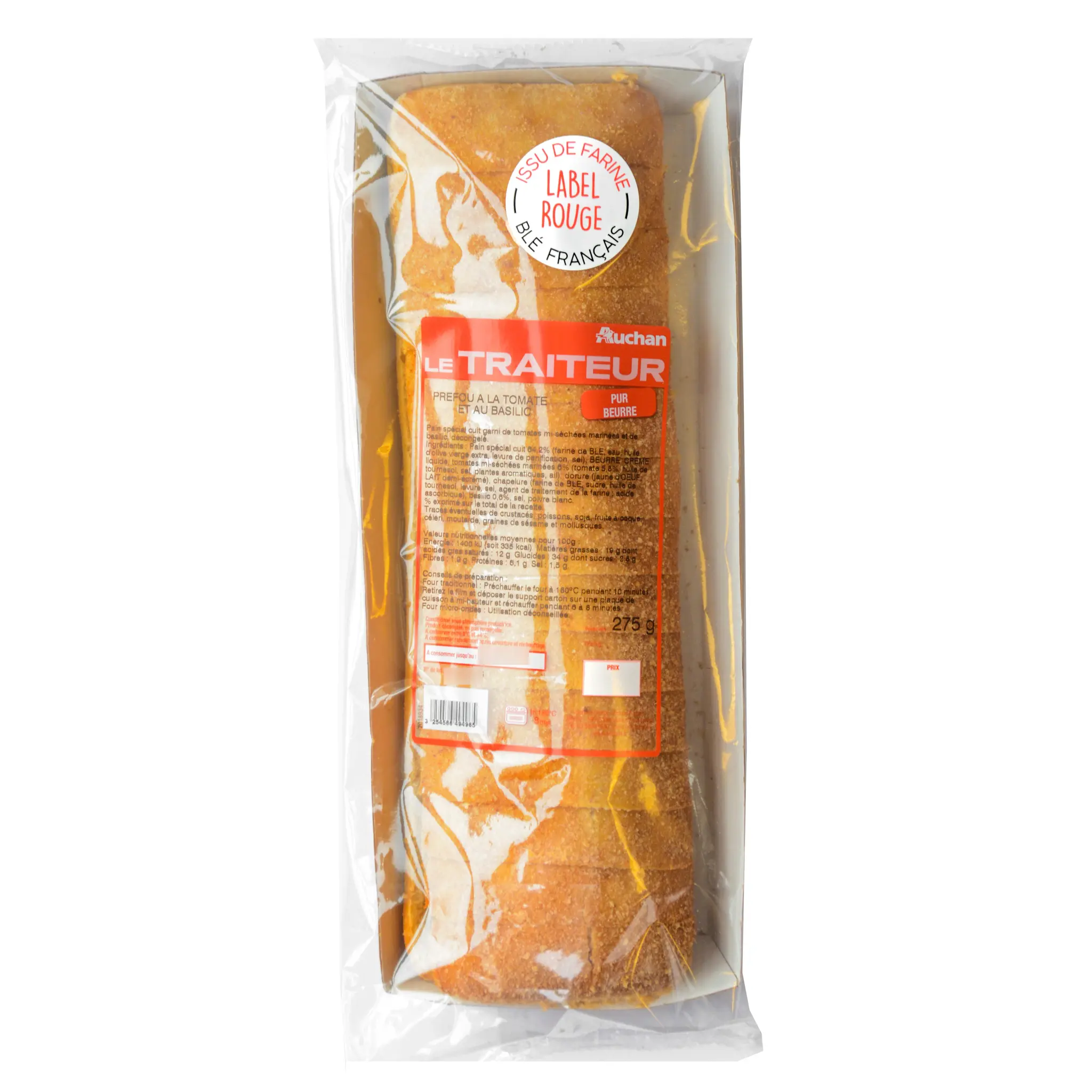 AUCHAN LE TRAITEUR Préfou à la tomate et au basilic