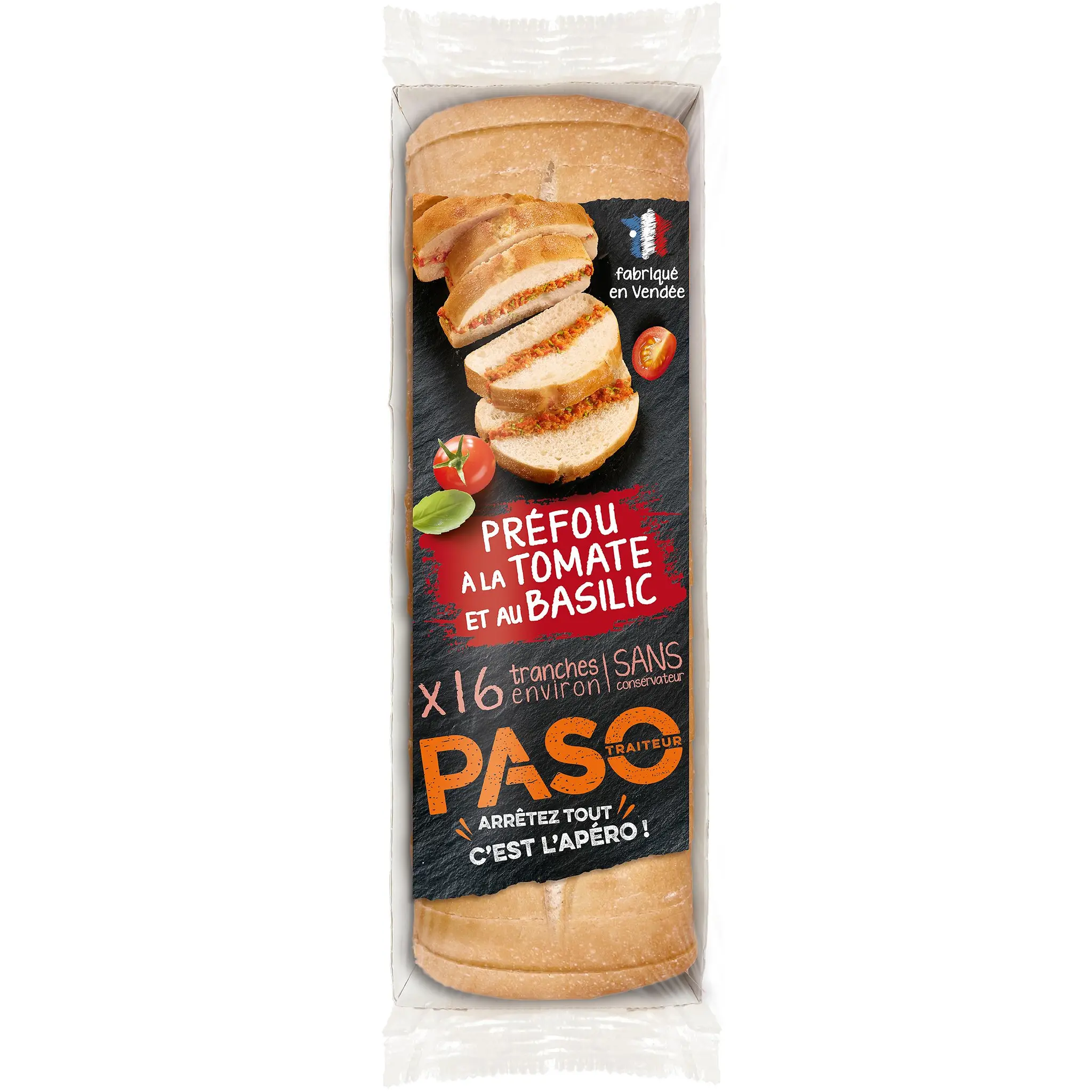 PASO Préfou à la tomate et au basilic