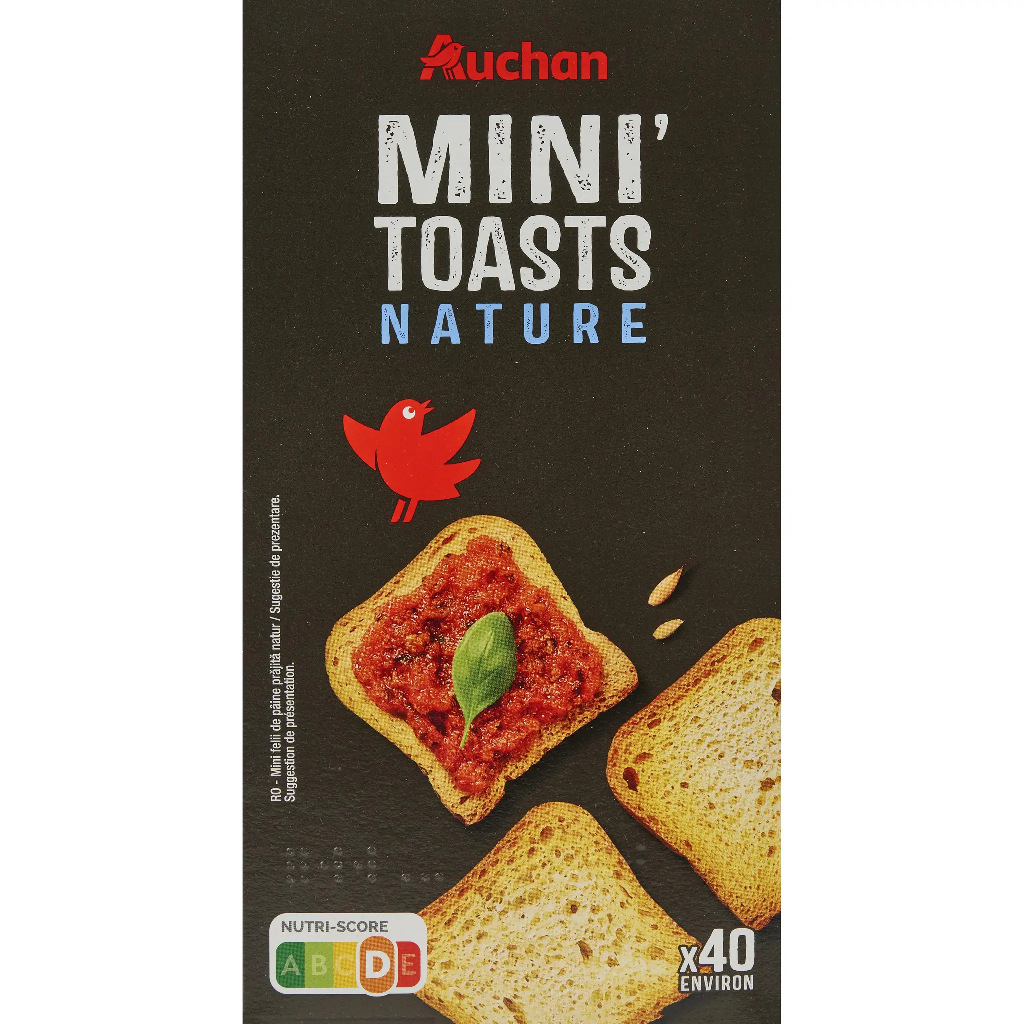 AUCHAN Mini toasts nature