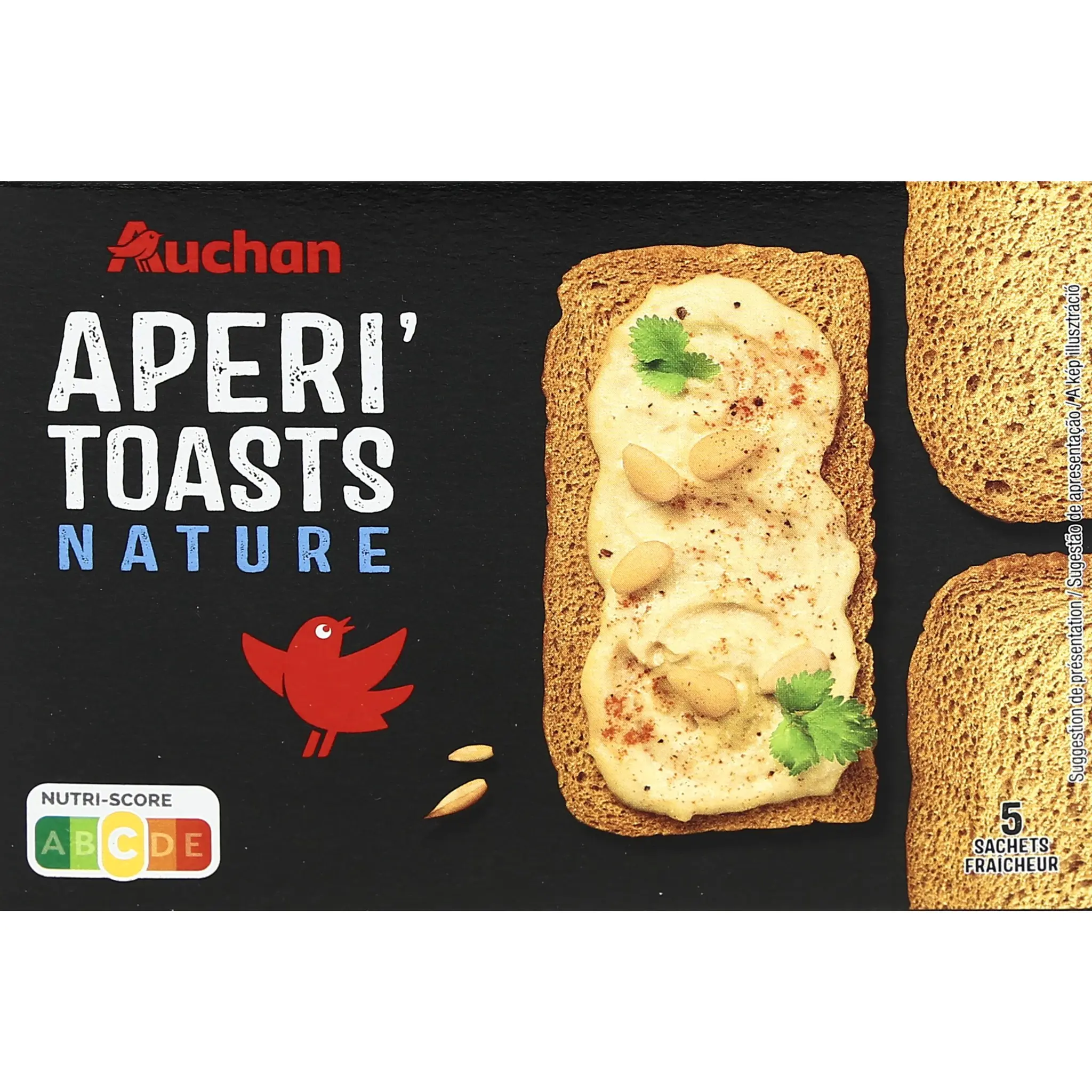 AUCHAN Apéri' toasts nature