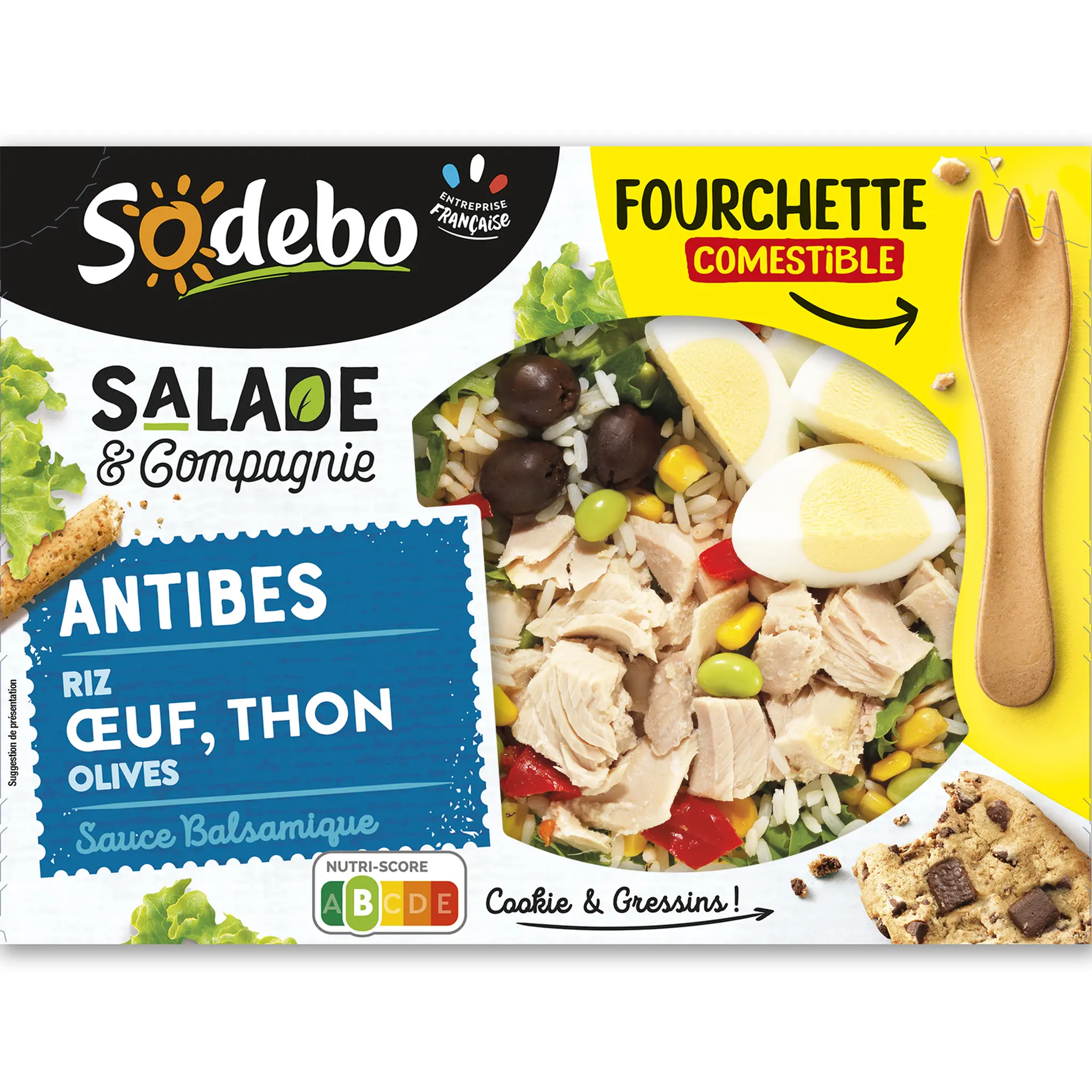 SODEBO Salade & compagnie antibes thon crudités riz