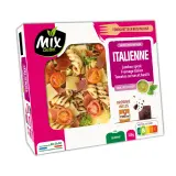 MIX BUFFET Salade italienne pâtes jambon speck fromage italien tomates cerises sauce pesto et brownie