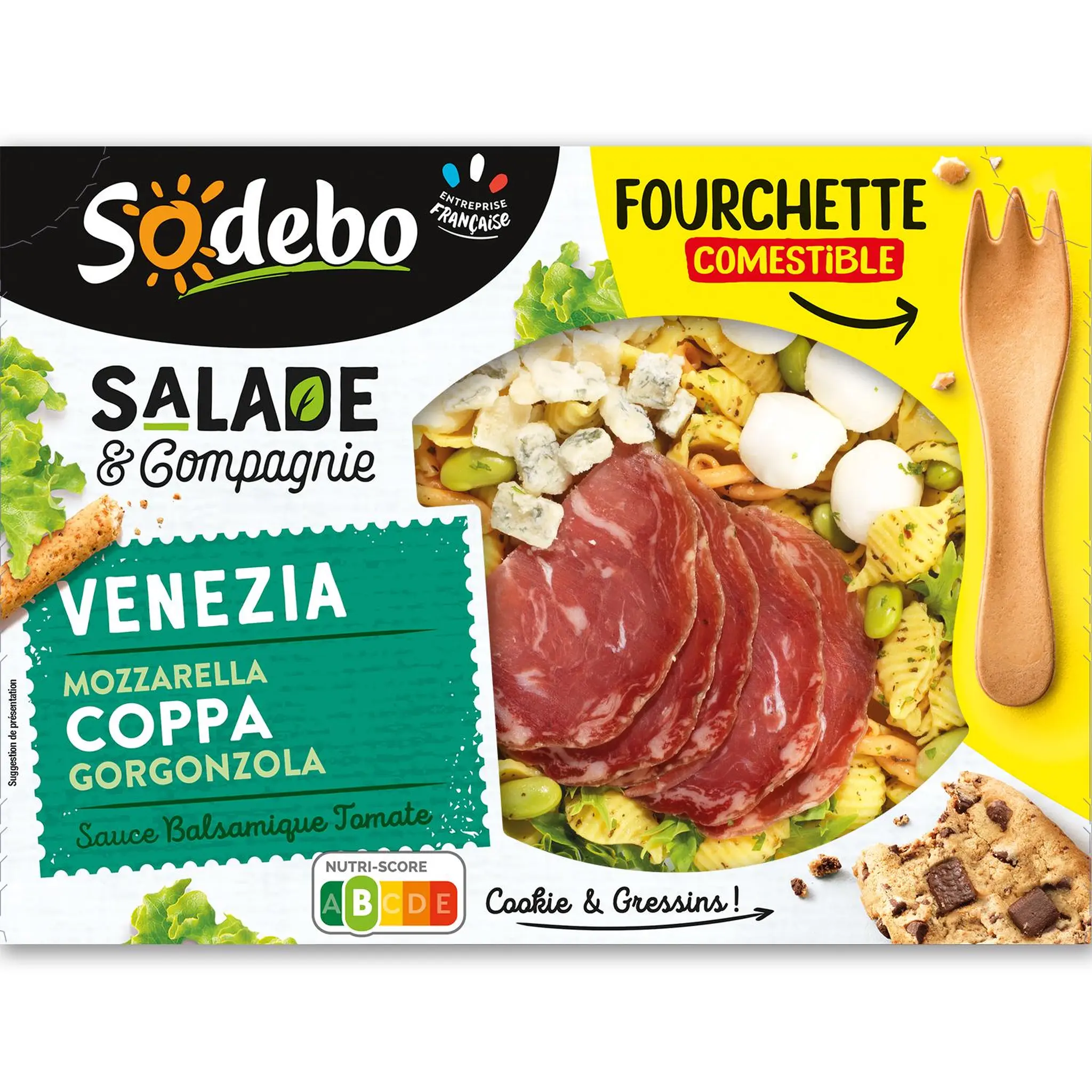 SODEBO Salade & compagnie venezia coppa fromages italiens crudités pâtes