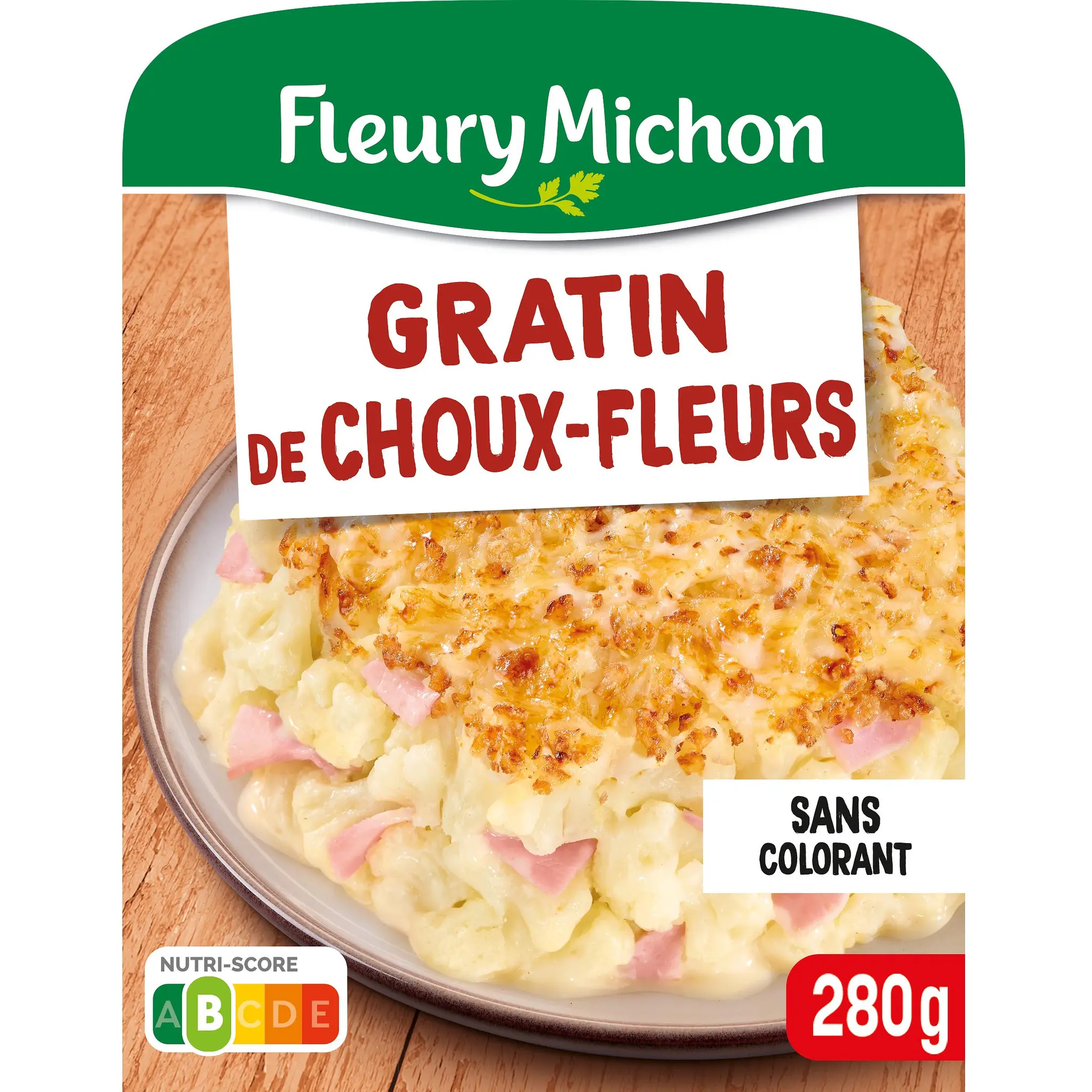 FLEURY MICHON Gratin de choux-fleurs au jambon et emmental