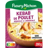 FLEURY MICHON Kebab de poulet et semoule