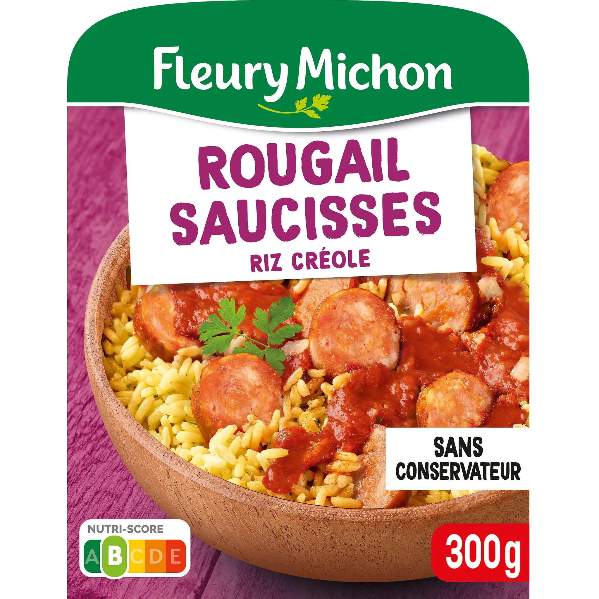 FLEURY MICHON Rougail saucisses et riz créole