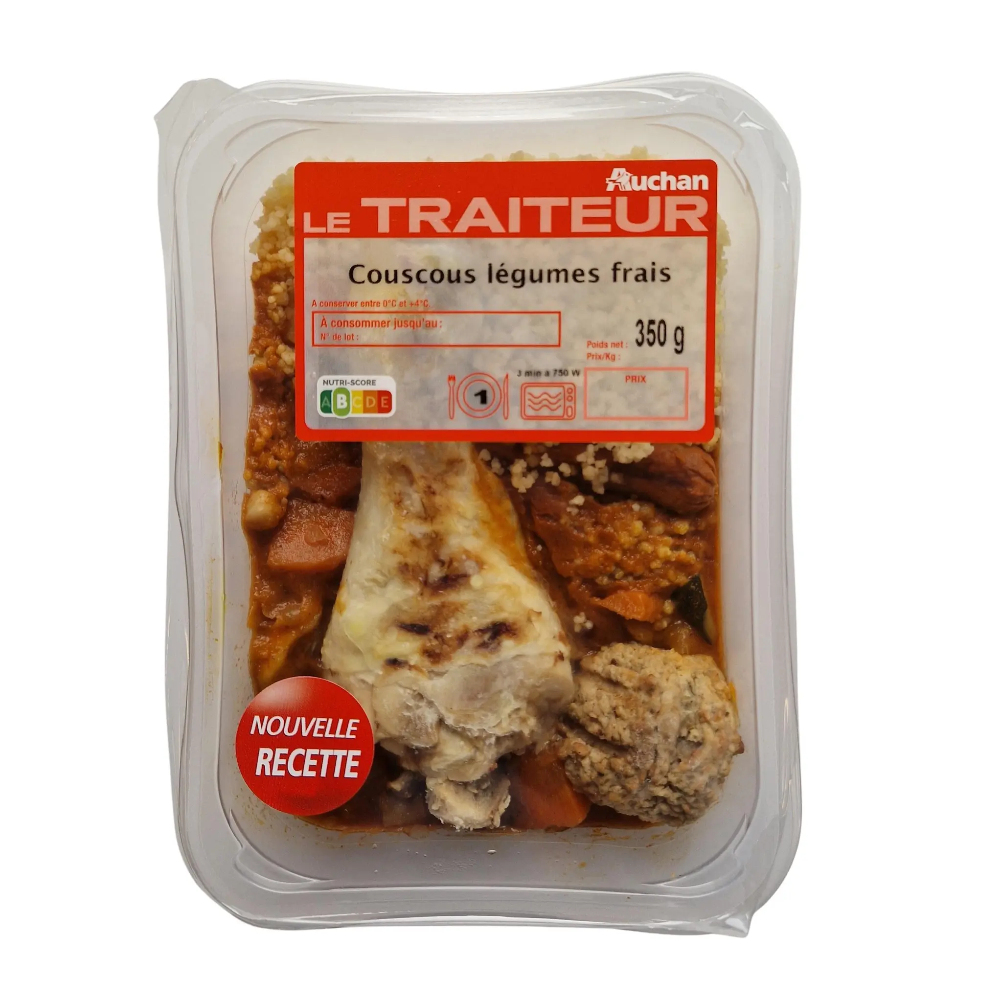 AUCHAN LE TRAITEUR Couscous légumes frais