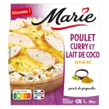MARIE Poulet curry lait de coco et duo de riz