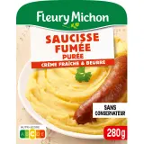 FLEURY MICHON Saucisse fumée purée crème fraîche et beurre