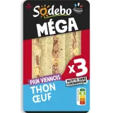 SODEBO Sandwich mega club thon œuf mayo