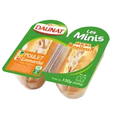 DAUNAT Mini sandwich au blanc de poulet et à l'emmental