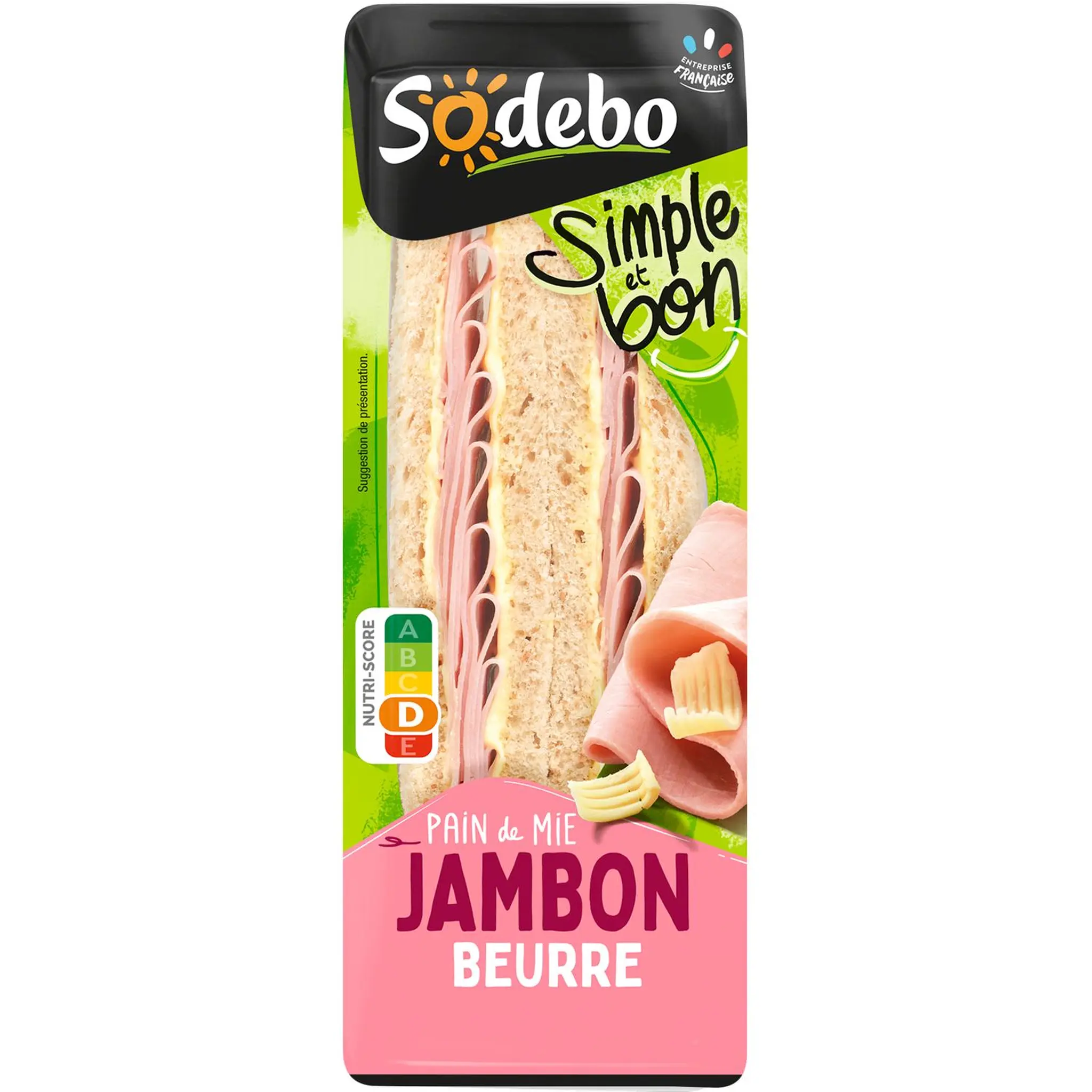 SODEBO Sandwich club simple & bon jambon beurre