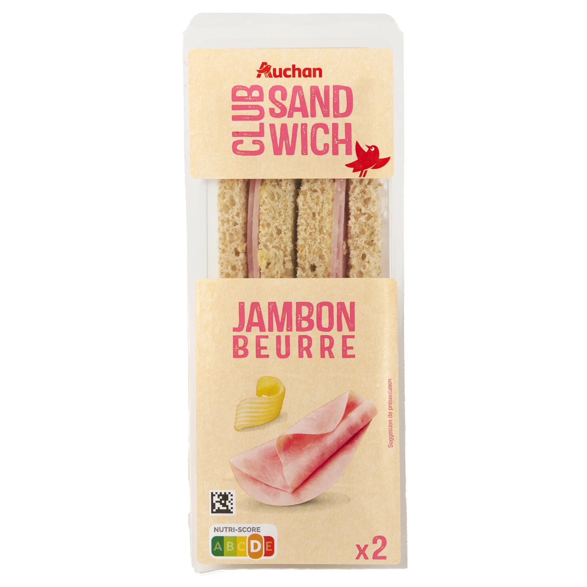 AUCHAN Sandwich jambon beurre