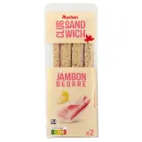 AUCHAN Sandwich jambon beurre