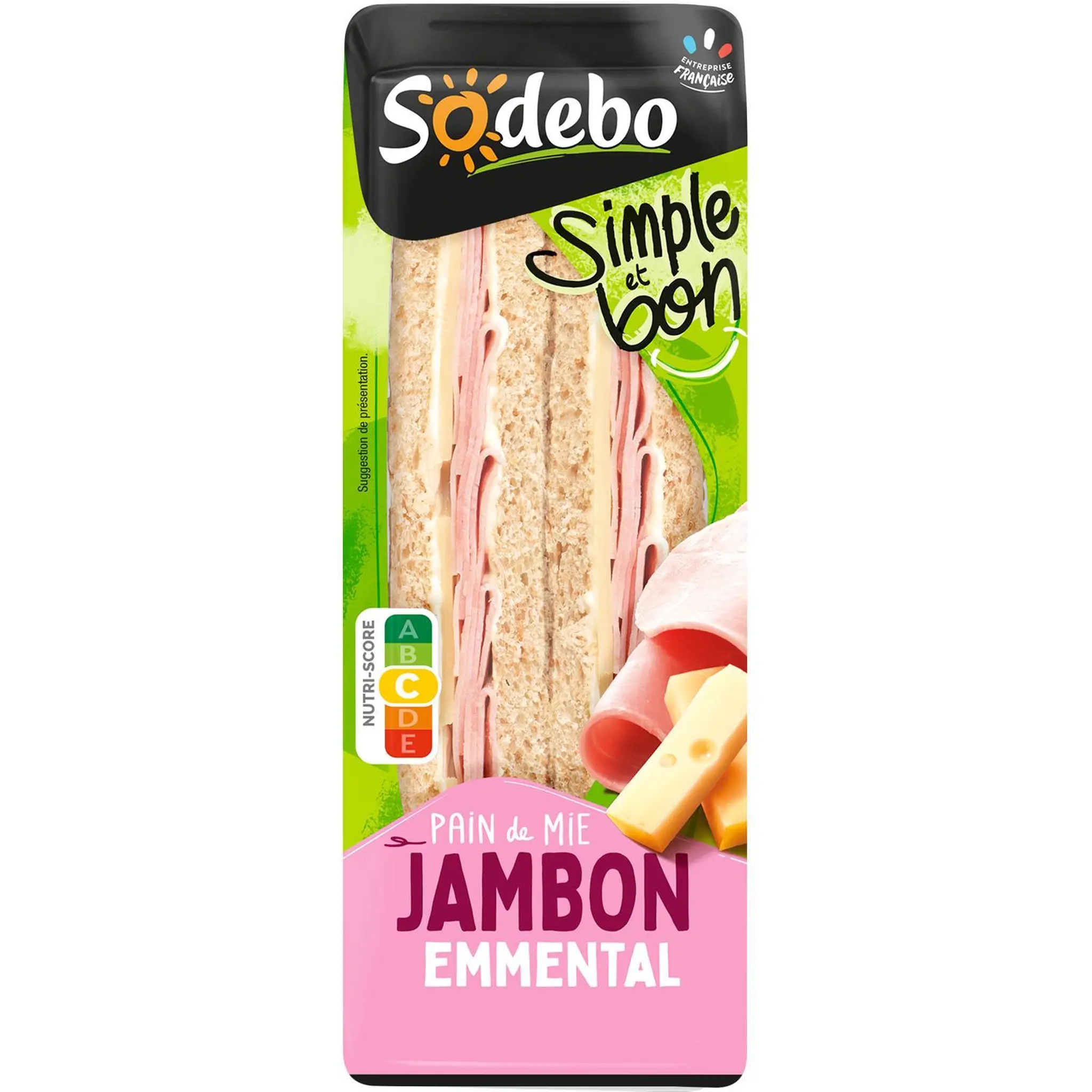 SODEBO Sandwich club simple & bon jambon emmental