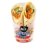 MIX BUFFET Wraps trip saumon fumé concombres salade iceberg sauce aneth citron