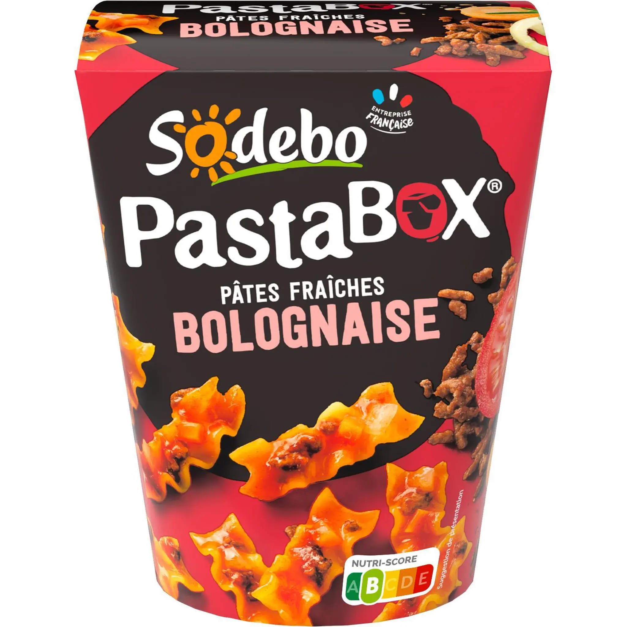 SODEBO Pasta box fusilli bolognaise