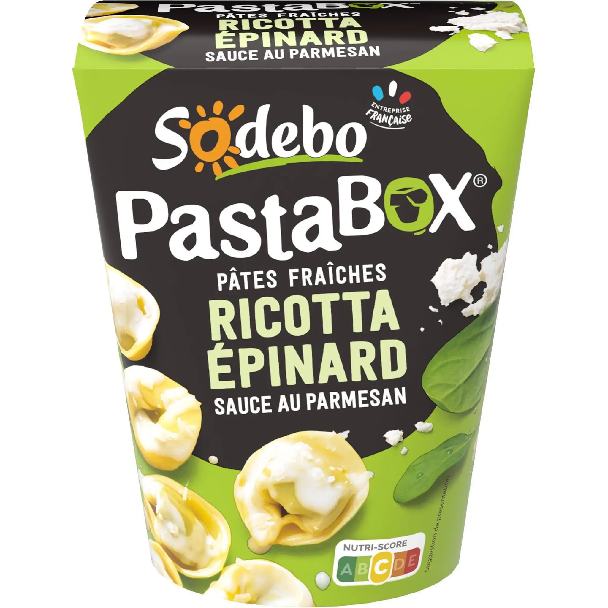 SODEBO Pasta box tortellini ricotta epinards