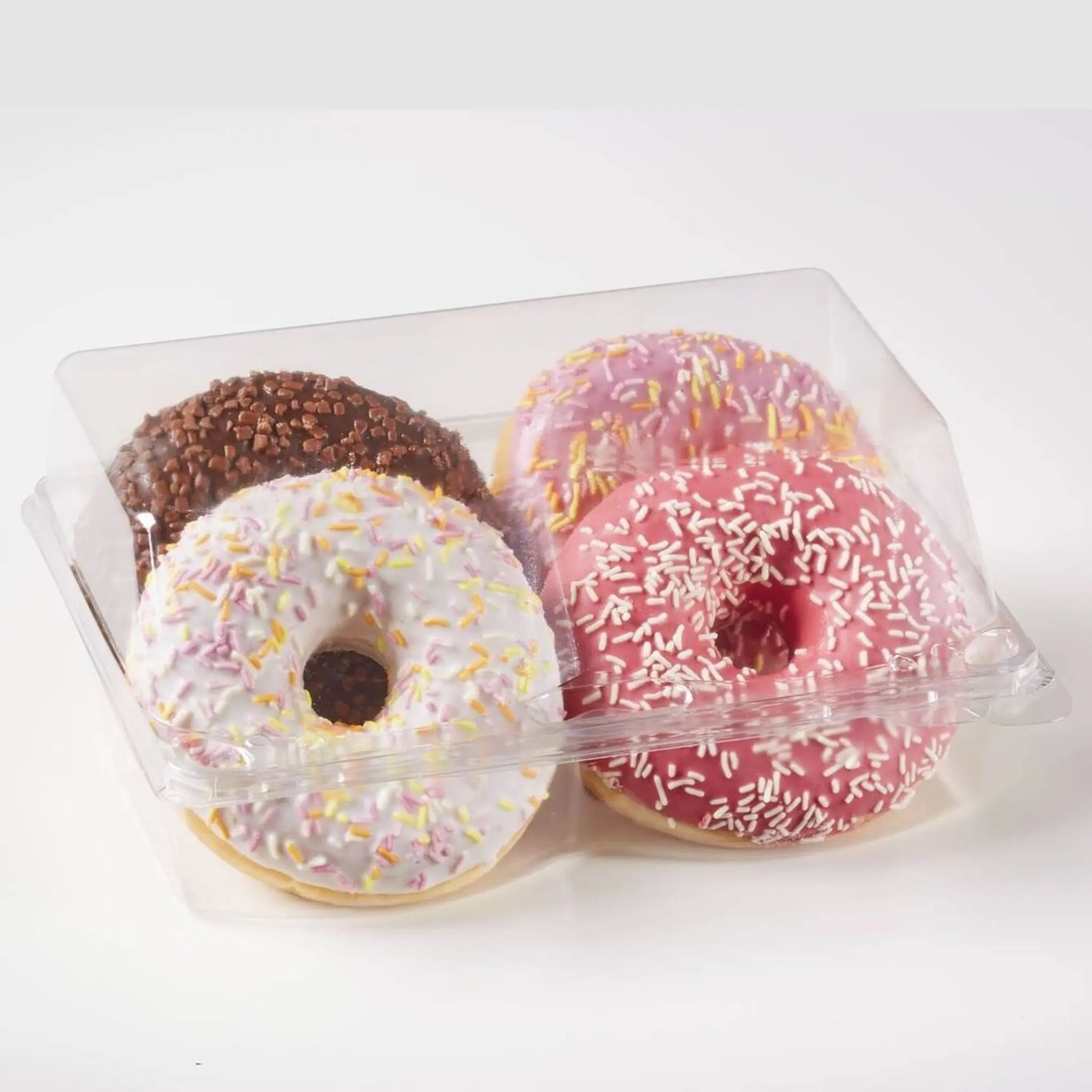 DOONY'S Assortiment de donuts avec glaçage et décor vermicelles