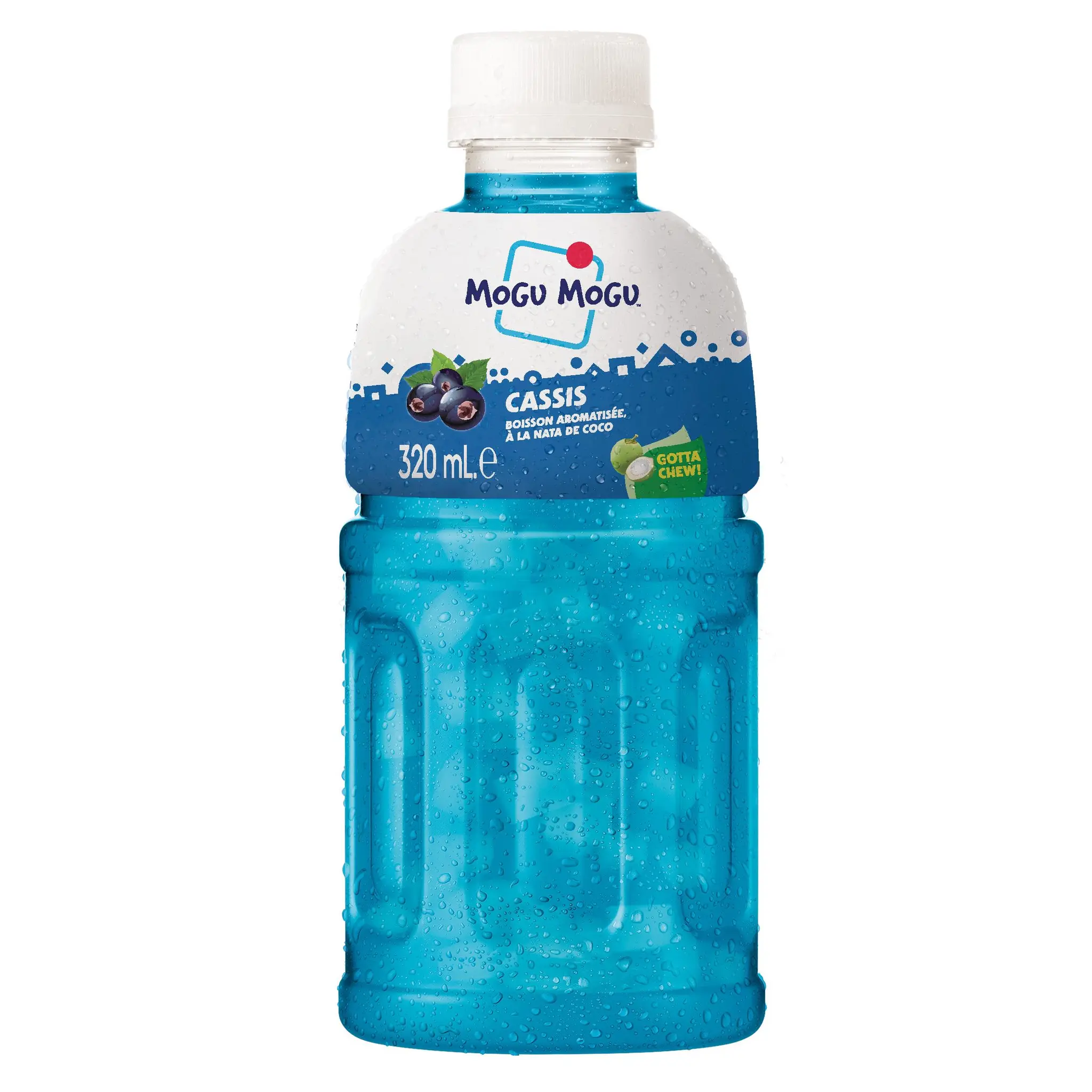 MOGU MOGU Boisson au goût cassis et nata de coco