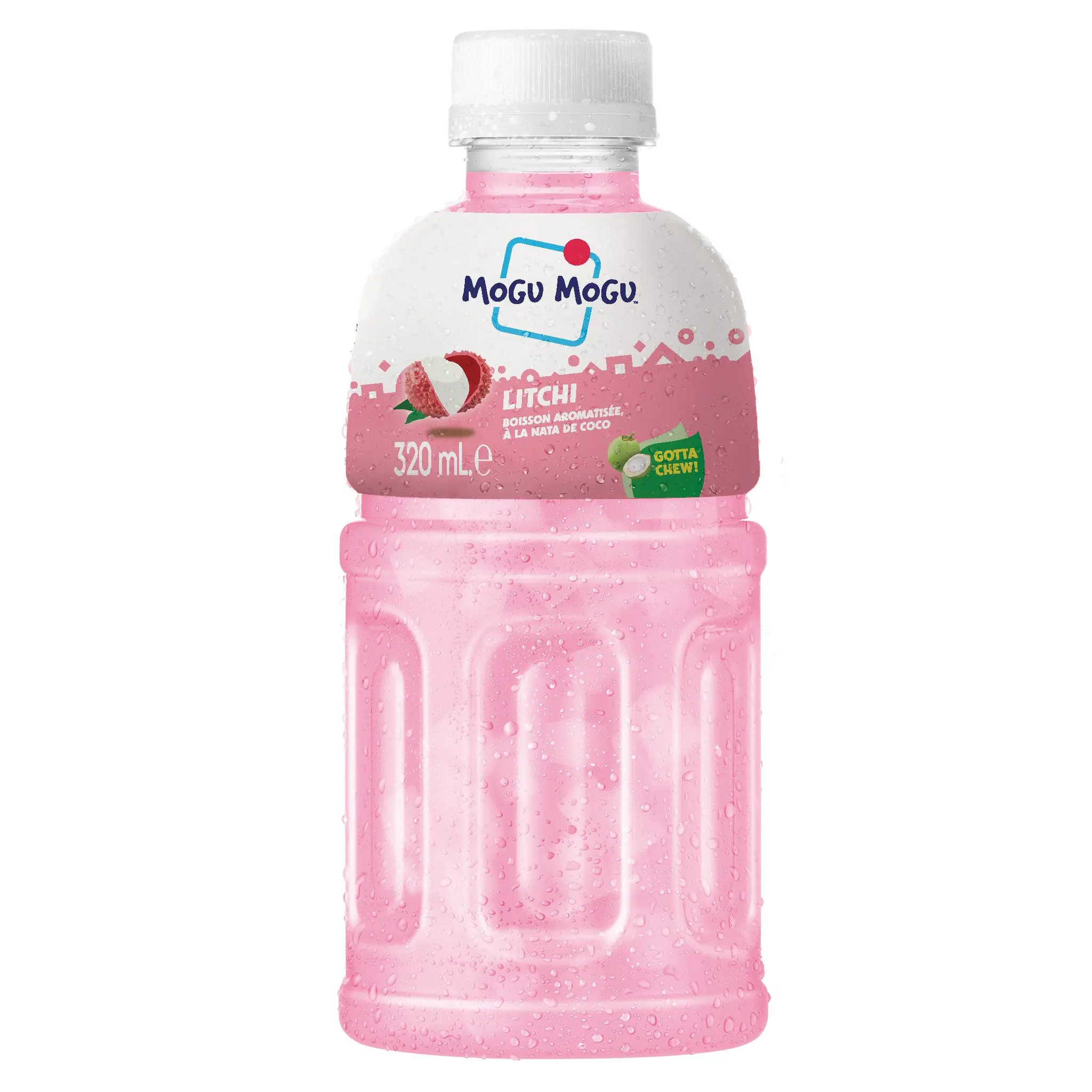 MOGU MOGU Boisson au goût litchee et nata de coco