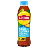 LIPTON Thé glacé sans sucres saveur pêche