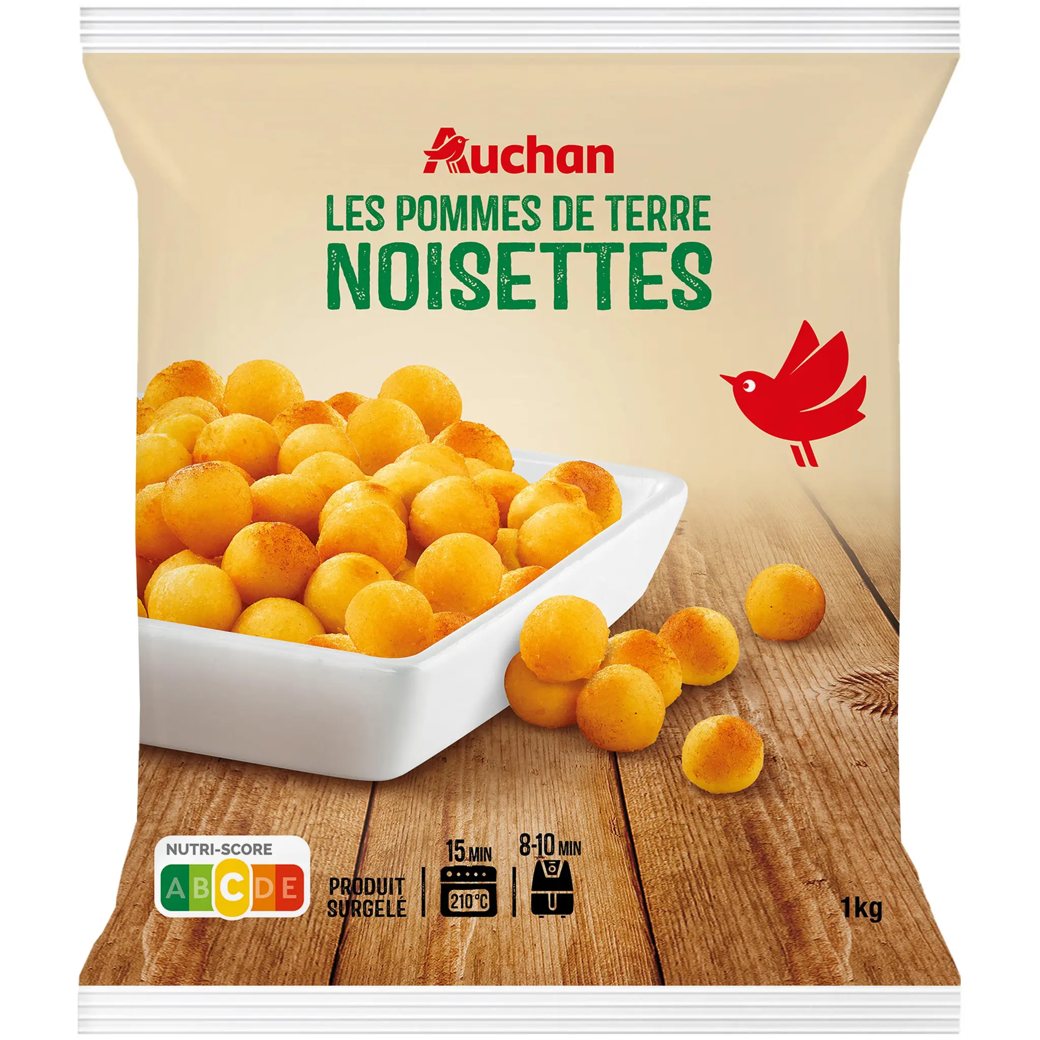 AUCHAN Pommes de terre noisettes