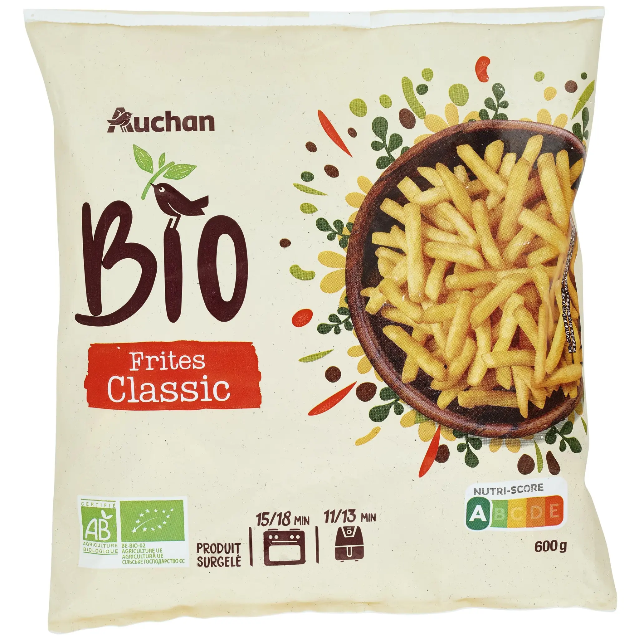 AUCHAN BIO Frites classic bio