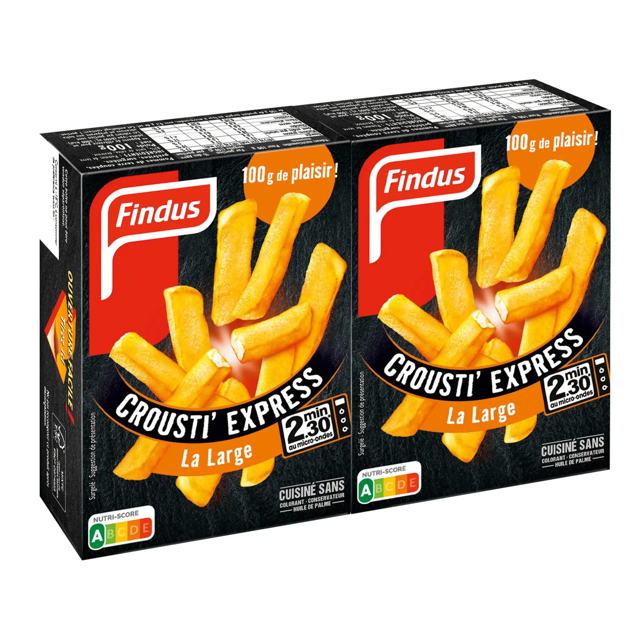 FINDUS Crousti' Express Frites larges pour micro-ondes