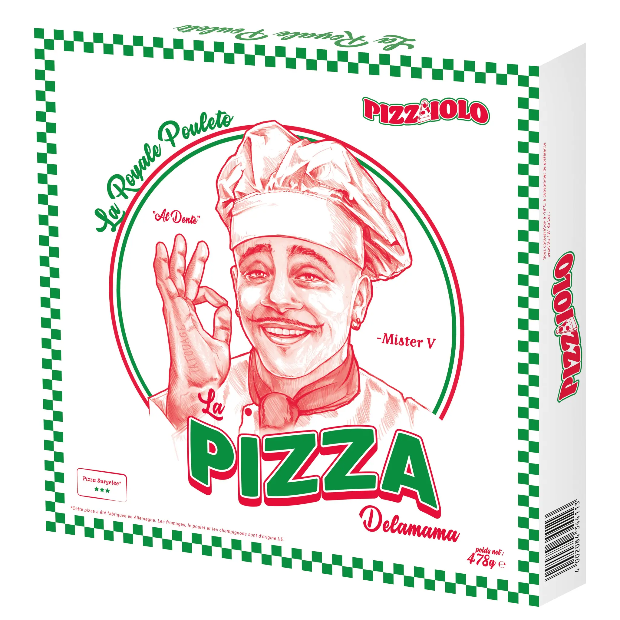 PIZZAIOLO Pizza au poulet - Mister V