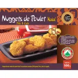 GOUTS & COULEURS Nuggets de poulet halal frits cuits surgelés