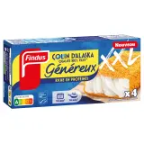 FINDUS Généreux de colin d'Alaska pané MSC