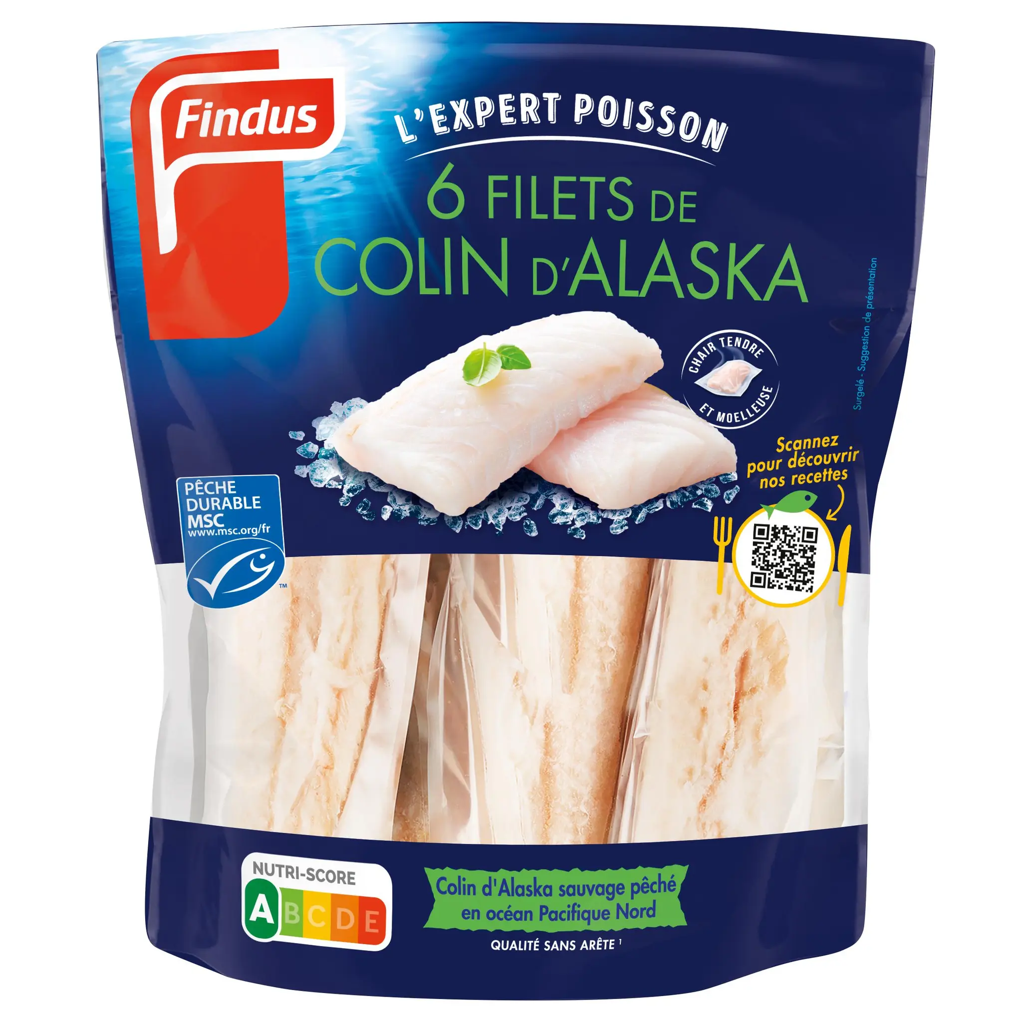 FINDUS Filet de colin d'Alaska MSC