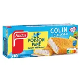 FINDUS Tranches panées de colin d'Alaska MSC