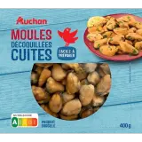 AUCHAN Moules décoquillées cuites