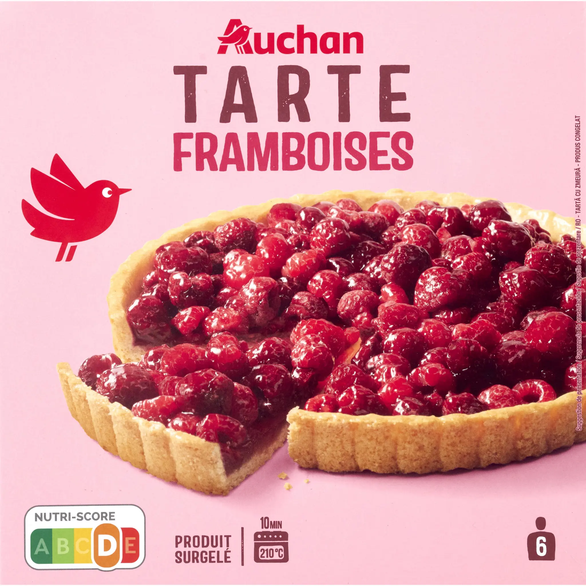AUCHAN Tarte aux framboises