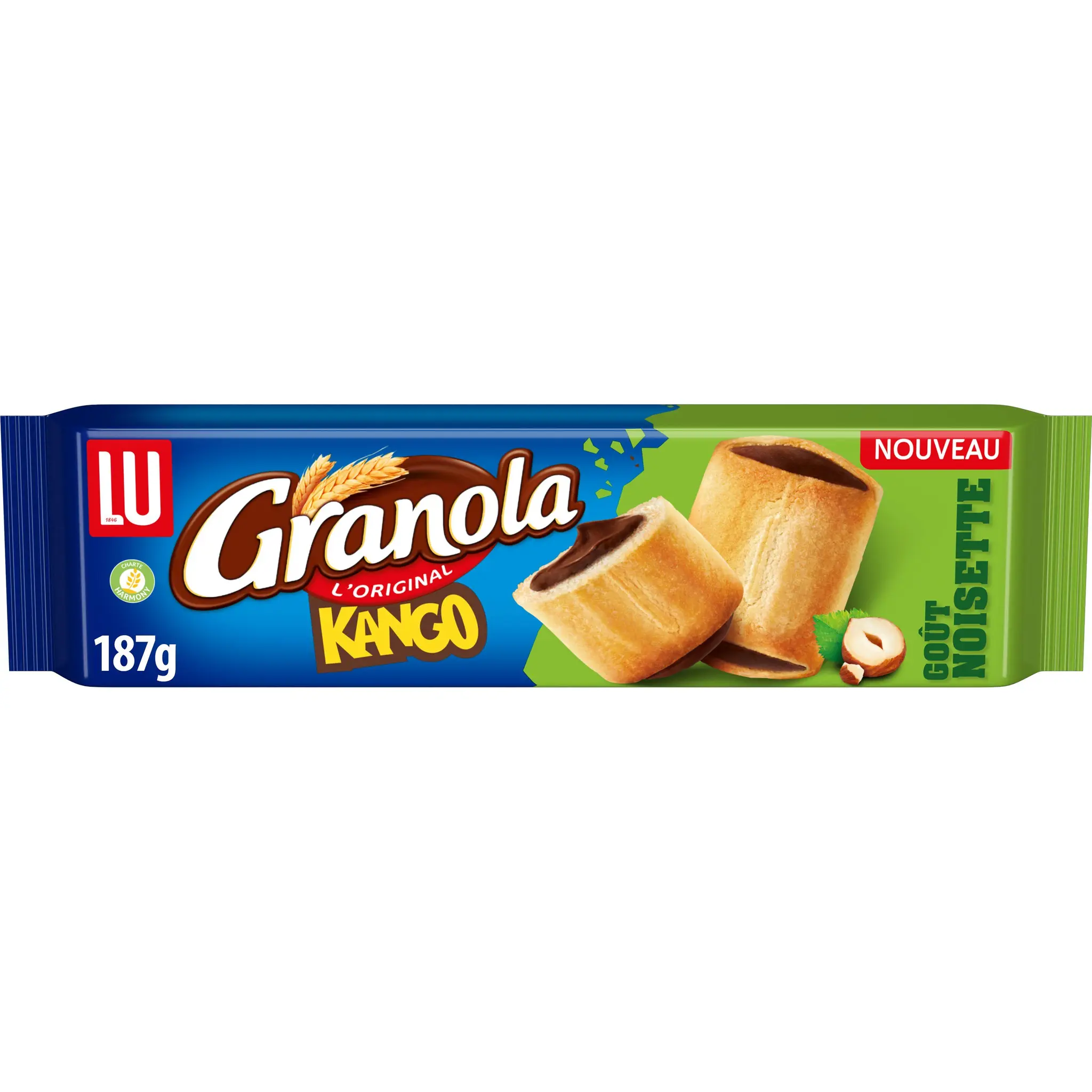 GRANOLA Biscuits kango fourrés au chocolat et noisette
